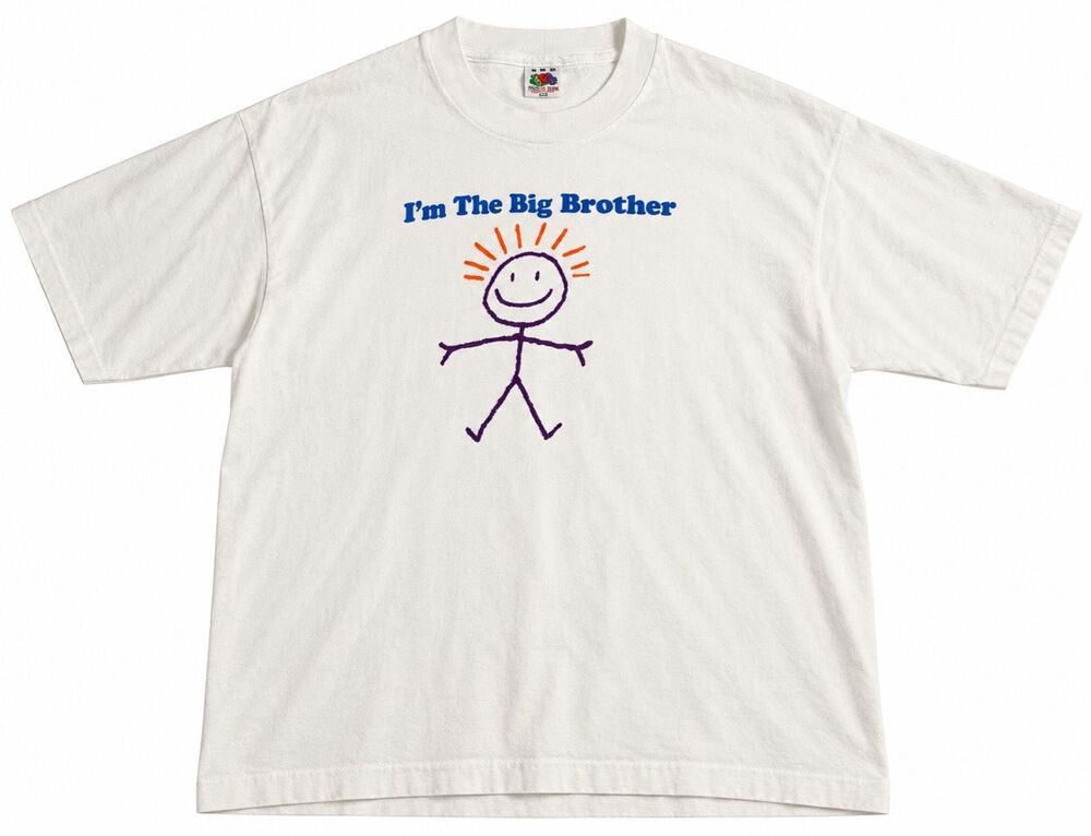 Fruit of the Loom Vintage Single Stitch Big Brother Graphic T-Shirt Large 90s